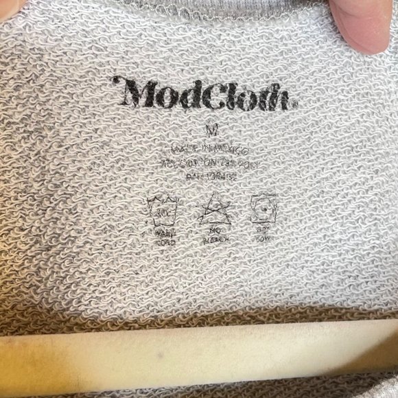 ModCloth Proud Graphic Heathered Grey Sweatshirt, M - Picture 7 of 8